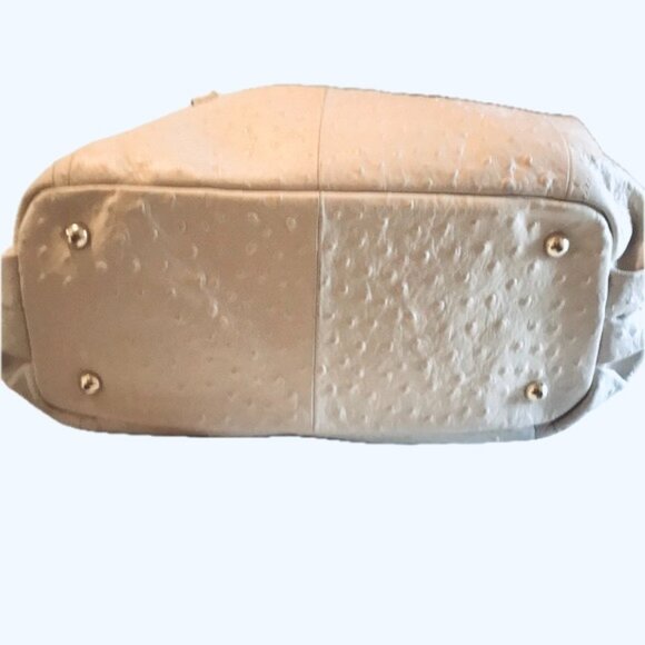 SALE ~ GILI Roma Ostrich Embossed Leather Tote Crossbody Bag Weekend  NWT - Picture 13 of 13
